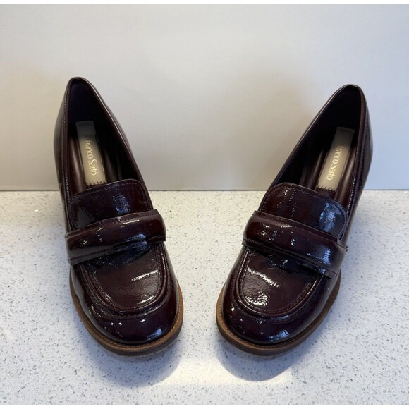 Franco Sarto Shoes - Franco Sarto Women's L-Raven Loafer Pumps Burgundy Size 8 Shoes